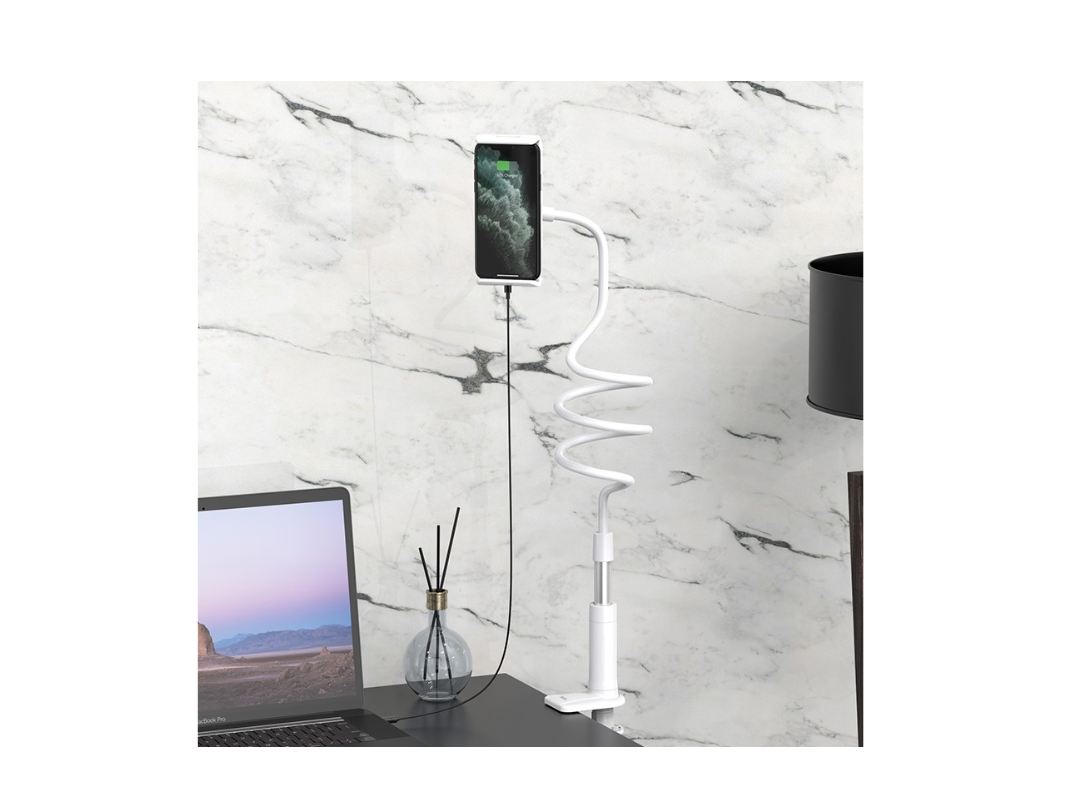 Hoco PH24 Balu Tablet PC Stand - Adjustable, Anti-Slip, White Hoco PH24 Balu Tablet PC Stand - Adjustable, Anti-Slip, White